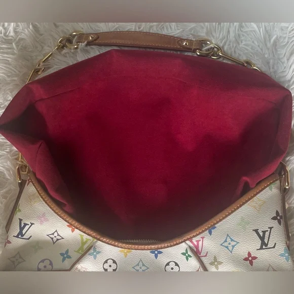 🏆LV Takashi Murakami Chrissie MM multicolor bag, Brass chain straps Limited Edt - Picture 11 of 14